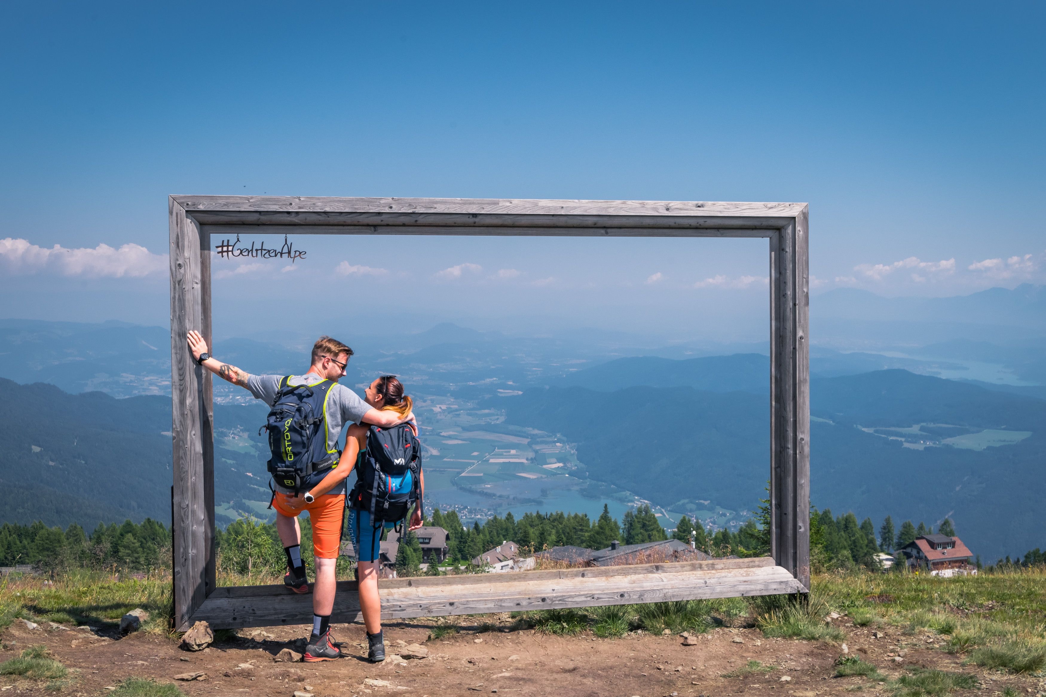 Wandern im Sommer auf der Gerlitzen, Panorama