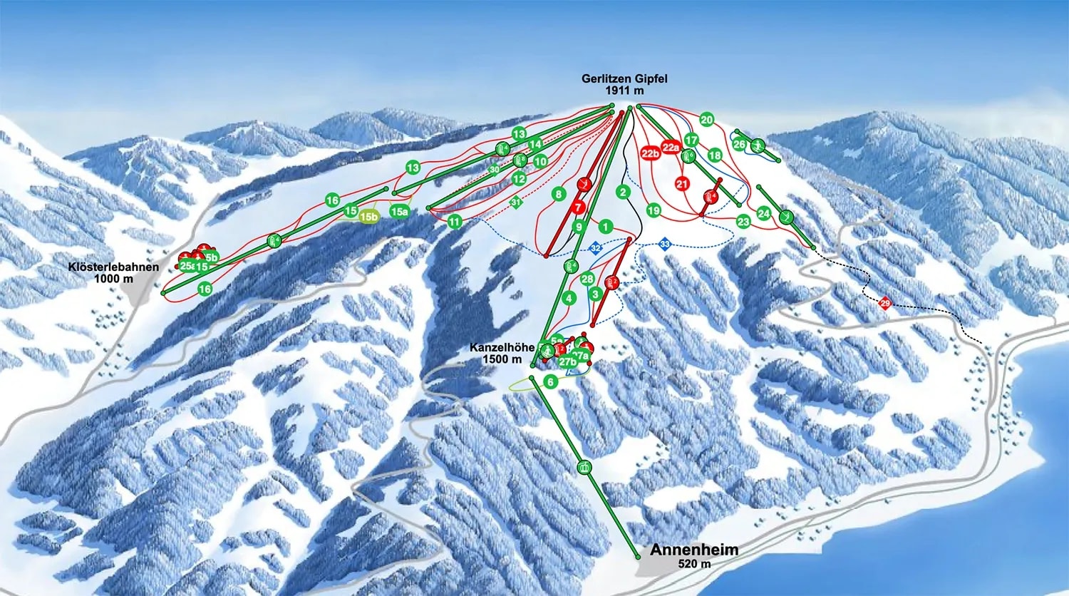 Interaktiver Pistenplan März 2026