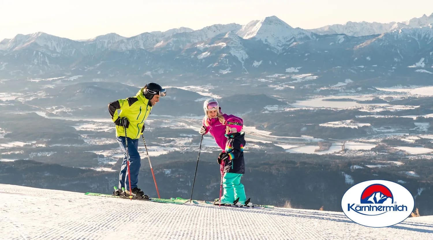 Kärntnermilch Kinderskitag aug der Gerlitzen Alpe